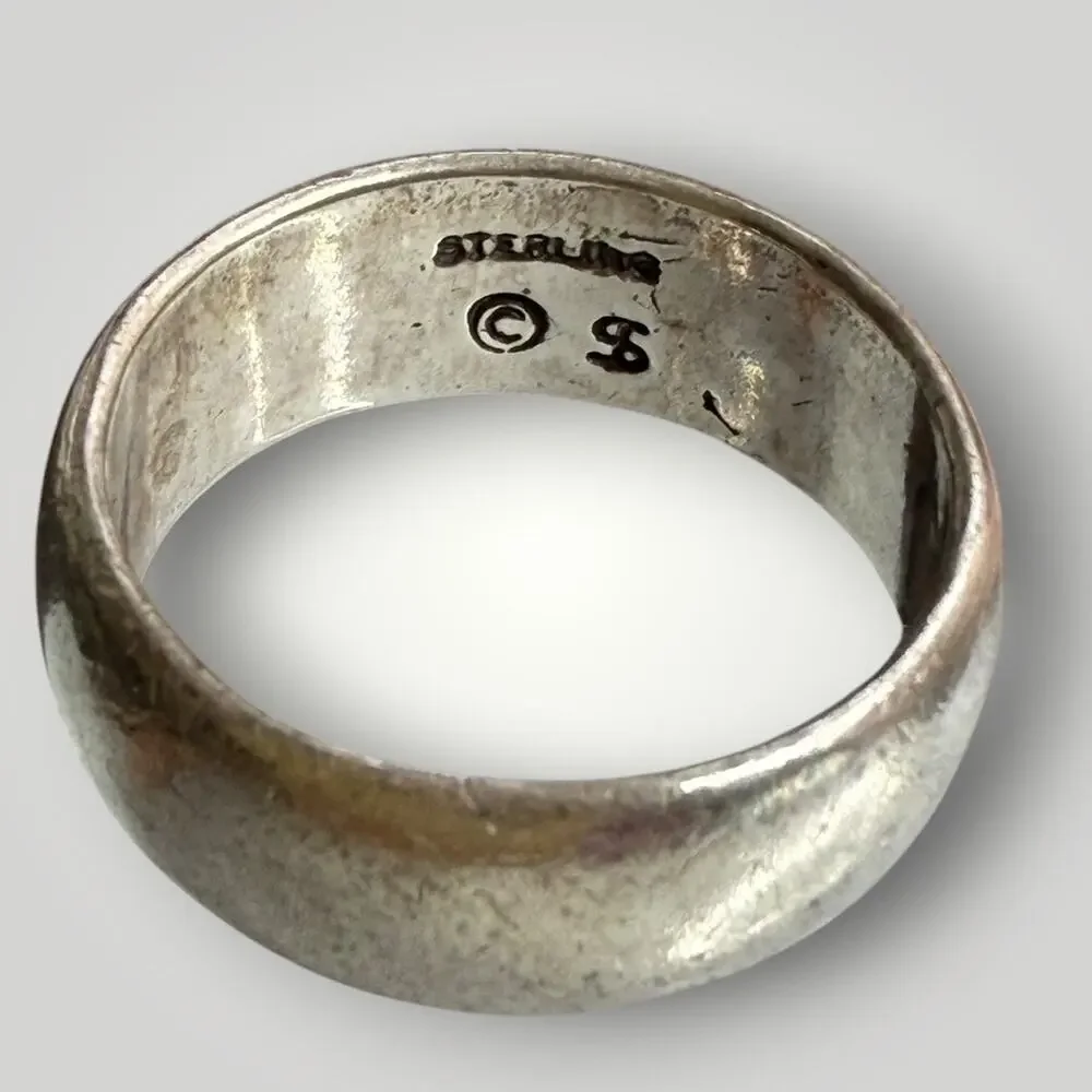 Vintage 925 Sterling Silver “Truth” Ring Size 6 - Picture 2 of 5